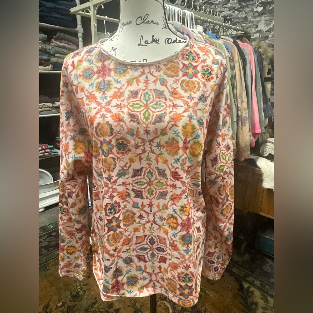 Colorful Patterned Women's Top